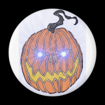 Evil Halloween Pumpkin Art magnets