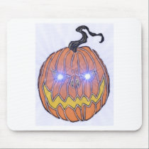 Evil Halloween Pumpkin Art mousepads