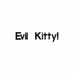 Evil Kitty! embroidered shirts