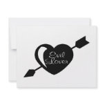 Evil Lover Black Heart invitations