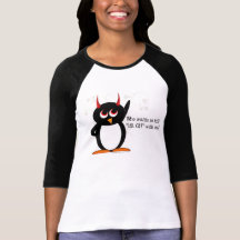 Evil Penguin LOL CAT womans fashion tank top