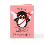 Evil Penguin OOPS Valentine Card