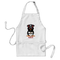 Evil Penguin Police Eat Apron