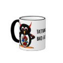 Evil Penguin Tattoo mugs