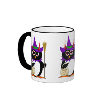 Evil Penguin Witch Mug