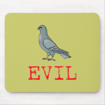 Evil Pigeon Mouse Mats