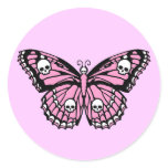 Evil Pink Butterfly stickers