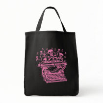 Evil Pink Typewriter Tote Bag