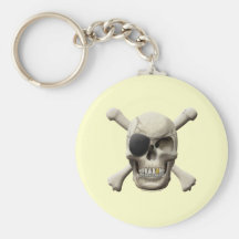Evil Pirate Skull & Crossbones Key Chain