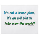 Evil plot not lesson plan flyers
