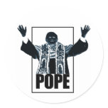 Evil Pope Round Sticker