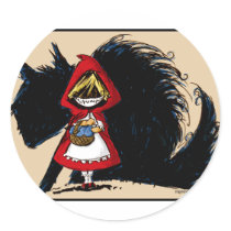 Evil Red Riding Hood Stickers