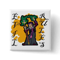 Evil Rules Pinback Button
