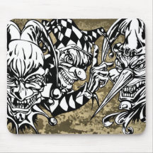 Evil, Scary Clowns Mousepads
