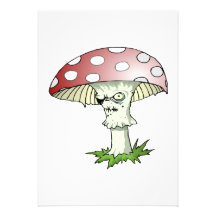 Evil Shroom Custom Invitation