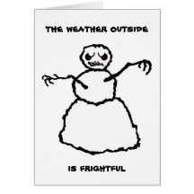 Evil Snowman - Hope Greeting Cards