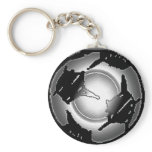 EVIL SOCCER BALL KEYCHAIN