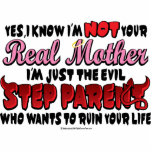 Evil Step Parent Mum photo sculptures
