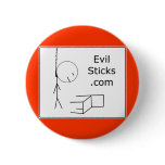 Evil Sticks Logo Buttons