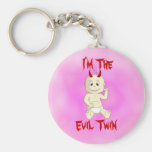 Evil Twin Keychain (pink)
