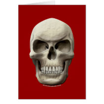Evil Vampiric Skull Greeting Card