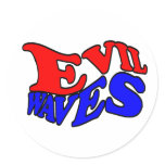 Evil Waves Sticker