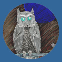 Evil White Owl stickers