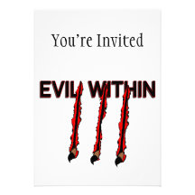 Evil Within Claw Marks Custom Invite