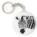 Evil Zebra Keychain