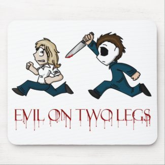 evilontwolegs.com logo mousepad