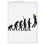 evolution basketball grußkarte