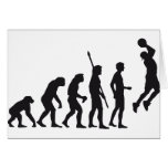 evolution basketball grußkarte