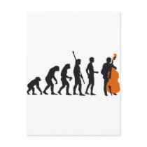 evolution bass postkarte