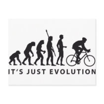 evolution bicycle postkarten