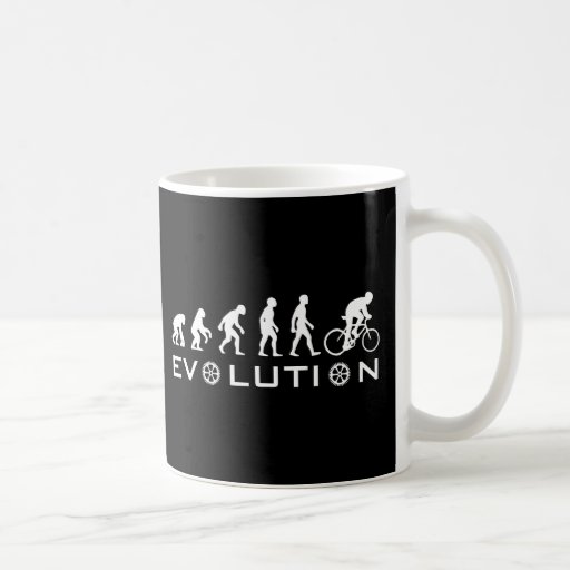 Evolution Bike Black Coffee Mug