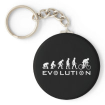 Evolution Bike Black Keychain