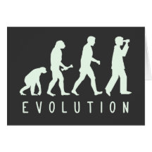 Evolution: Birder Greeting Card