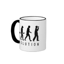 Evolution: Birder Coffee Mugs