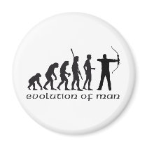 evolution bow and arrow kühlschrankmagnete