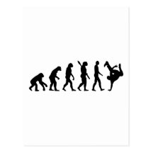 Evolution Breakdance Postcard