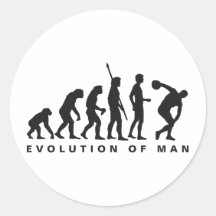evolution discus thrower stickers