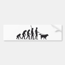 evolution dog auto sticker