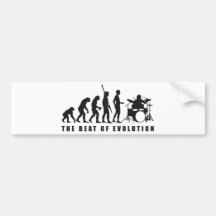 evolution drummer auto sticker