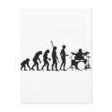 evolution drummer postcards