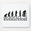 Evolution Female Cyclist mousepads