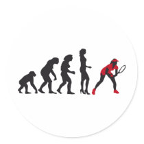 evolution female tennis aufkleber