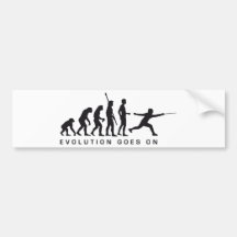 evolution fencer auto aufkleber