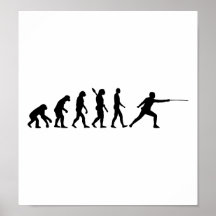 Evolution Fencing Print
