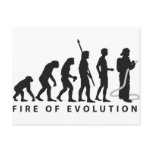 evolution firefighter postcards