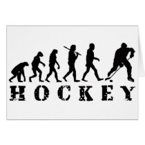Evolution Hockey Greeting Cards